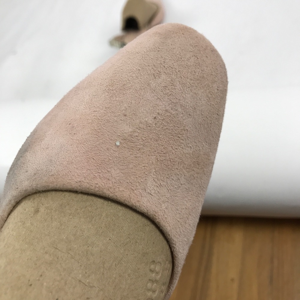 Aska Suede‎ Pink Snakeskin Heels Round Toe 35 - Picture 5 of 6